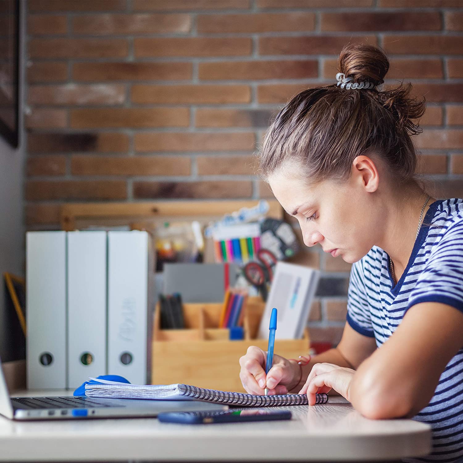 Relaxdays Διοργανωτής Γραφείου από Μπαμπού - Natural - 4052025310684