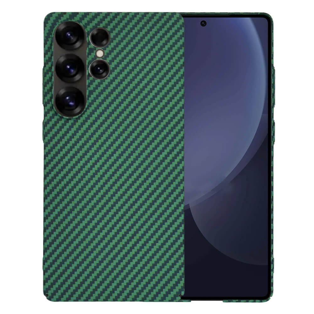 Techsuit Samsung Galaxy S25 Ultra Σκληρή Θήκη Carbonite FiberShell - Green