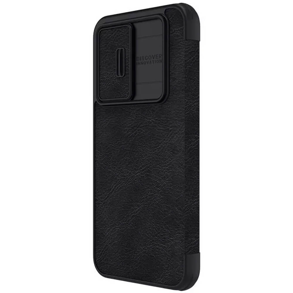 Nillkin Samsung Galaxy A54 5G Qin Leather Pro Flip Book Case with Camera Protection Θήκη Βιβλίο με Κάλυμμα για την Κάμερα - Black