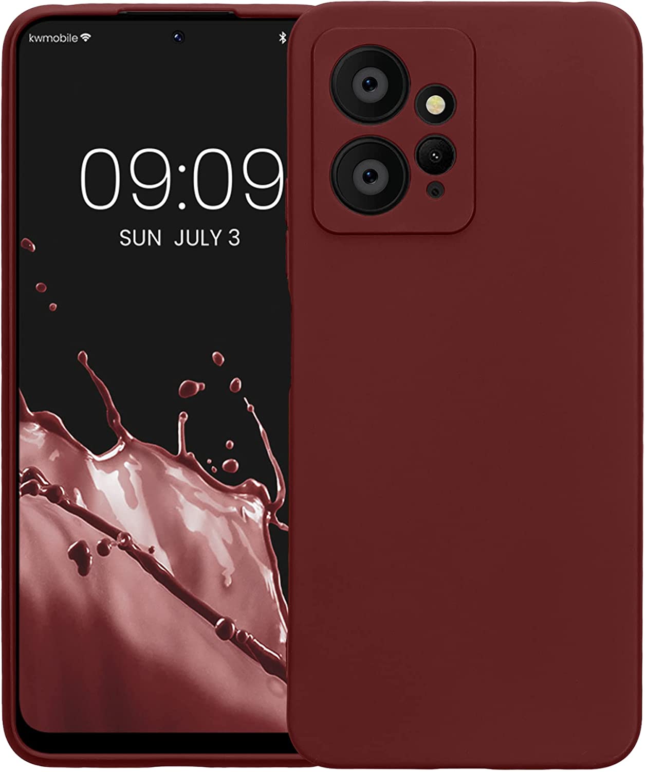 KW Xiaomi Redmi Note 12 4G Θήκη Σιλικόνης TPU - Bordeaux Purple - 61181.187
