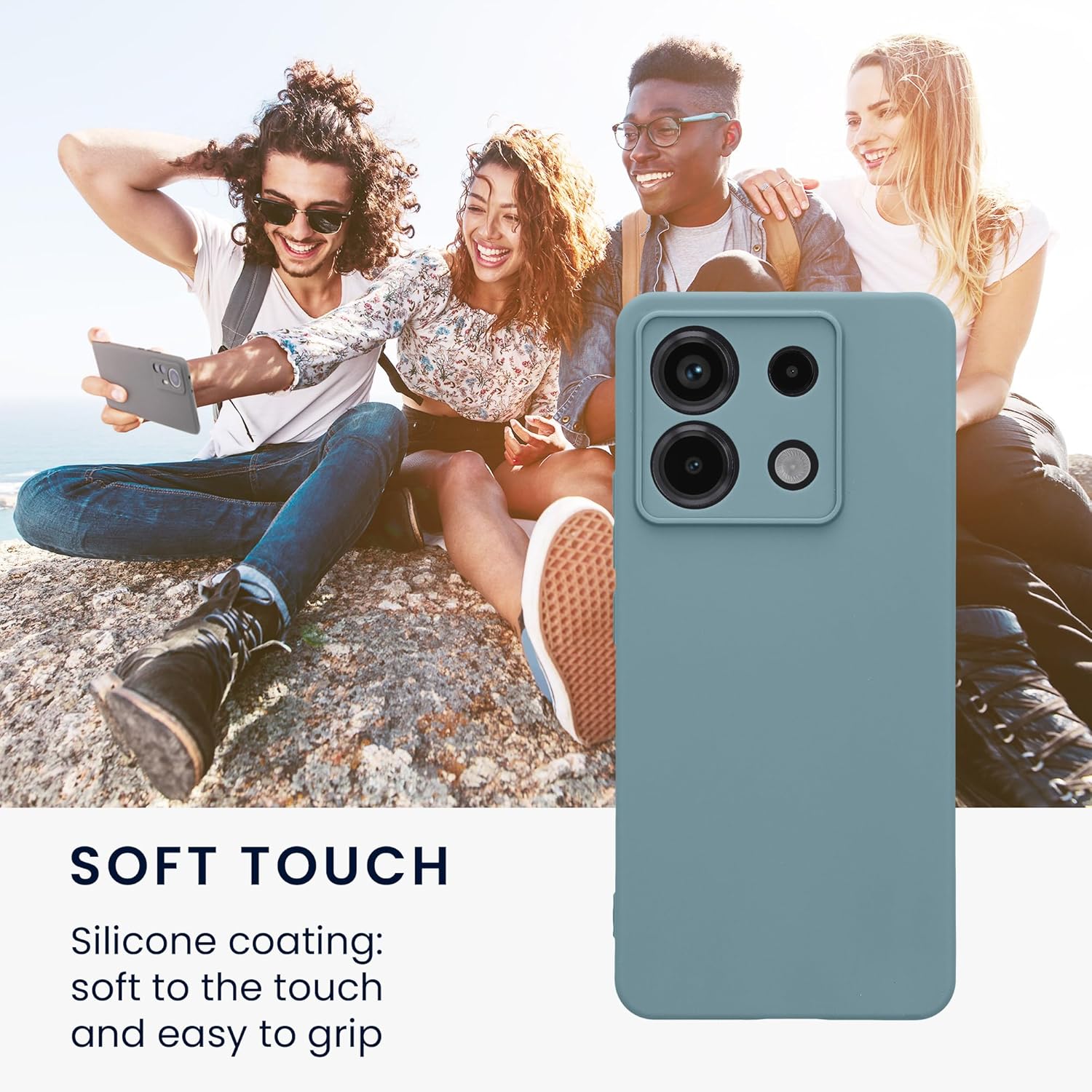 KW Xiaomi Redmi Note 13 Pro 5G / Poco X6 5G Θήκη Σιλικόνης TPU - Antique Stone