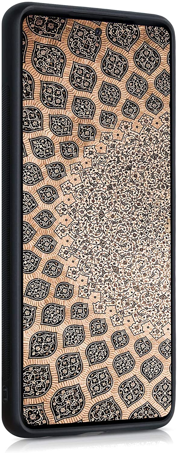 KW Samsung Galaxy A52 / A52 5G / A52s 5G Θήκη από Φυσικό Ξύλο - Dark Brown - 54353.18