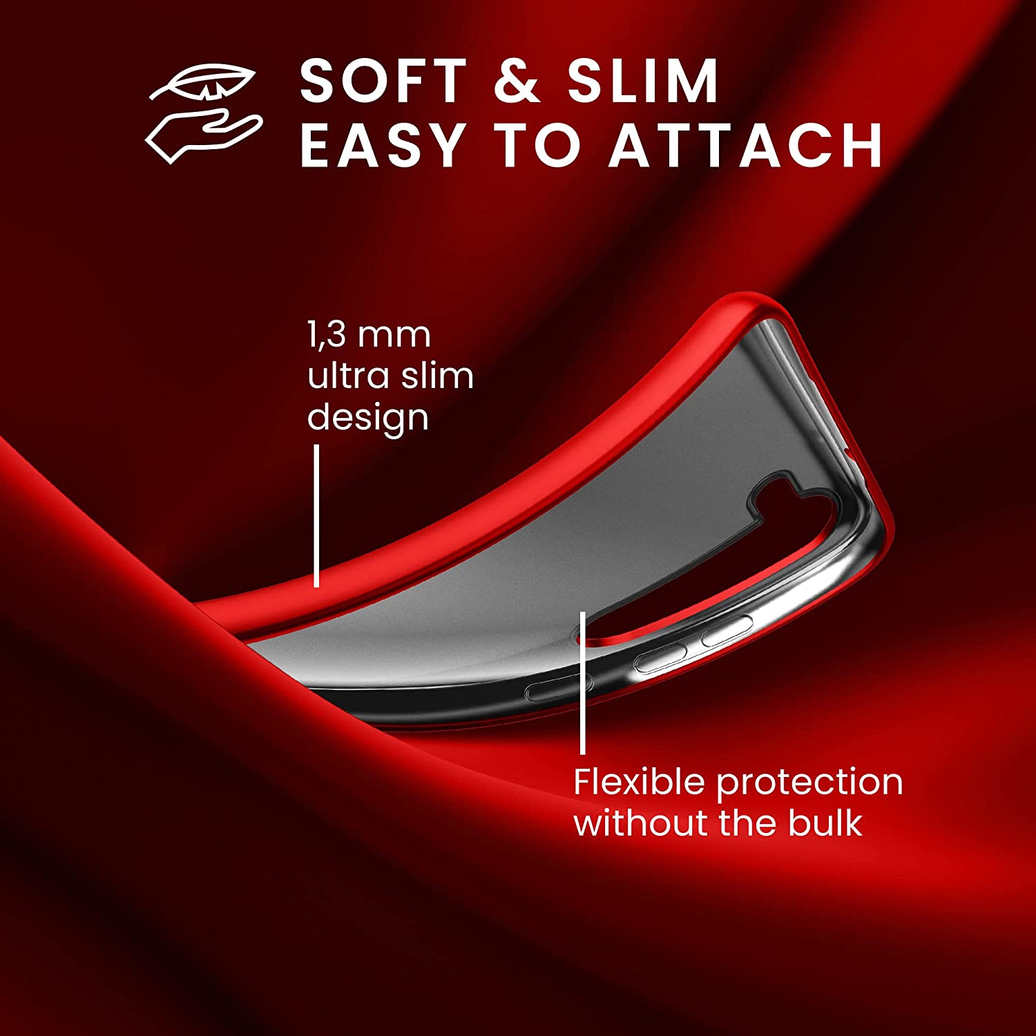 KW Samsung Galaxy S23+ Θήκη Σιλικόνης TPU - Metallic Dark Red - 60313.36