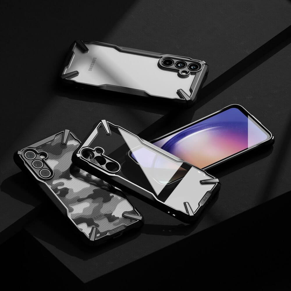 Ringke Samsung Galaxy A54 5G Fusion X Σκληρή Θήκη με Πλαίσιο Σιλικόνης - Black