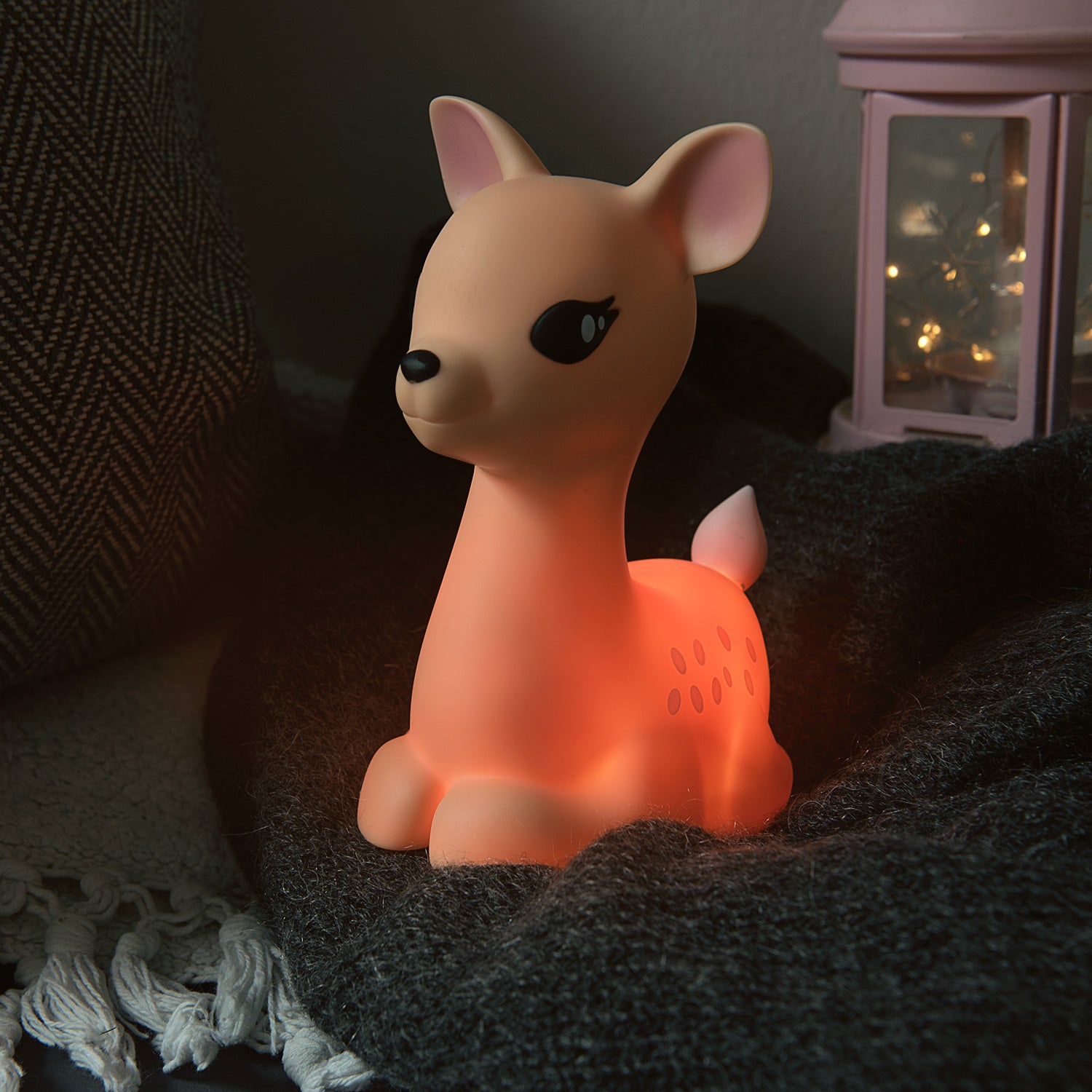 Navaris LED Deer Night Light RGB - Παιδικό Νυχτερινό Φως με Αλλαγή Χρωμάτων - Beige - 44163.16