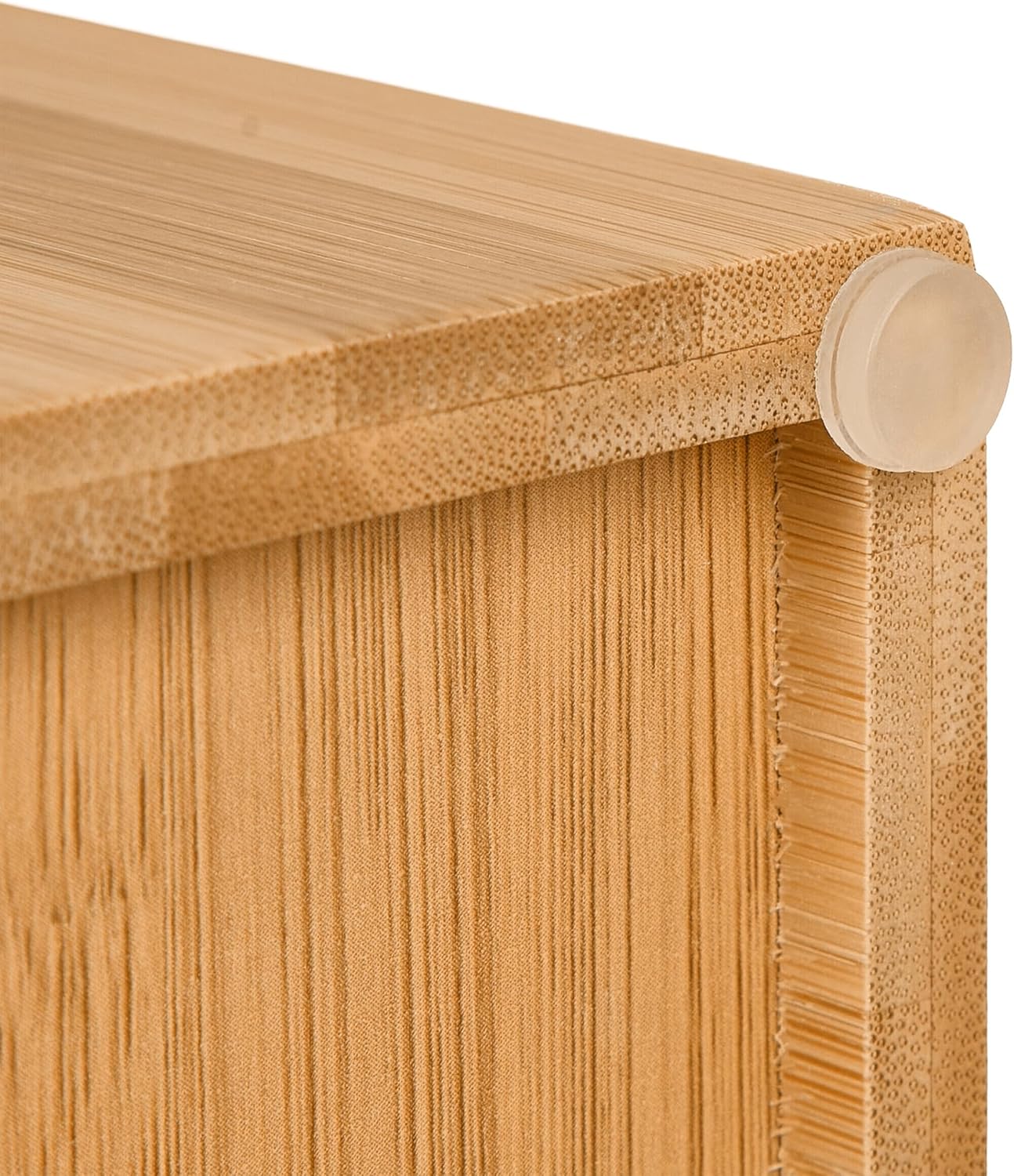 Relaxdays Σετ με Επιδαπέδια Χαρτοθήκη και Επιτοίχια Βάση Ρολού Τουαλέτας από Μπαμπού - Natural - 4052025485290