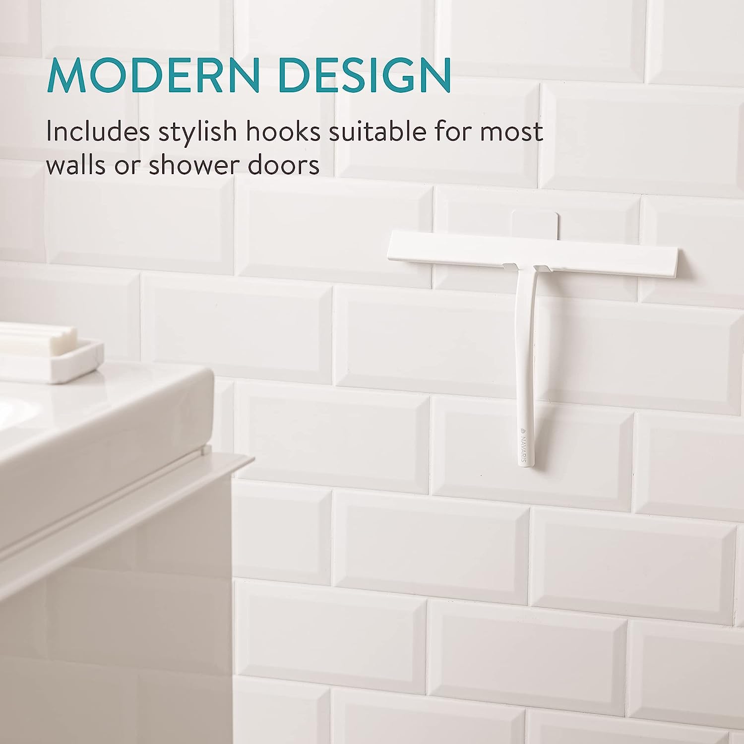 Navaris Σετ με 2 Καθαριστές Τζαμιών - 28cm x 22cm - Black / White - 60680.02