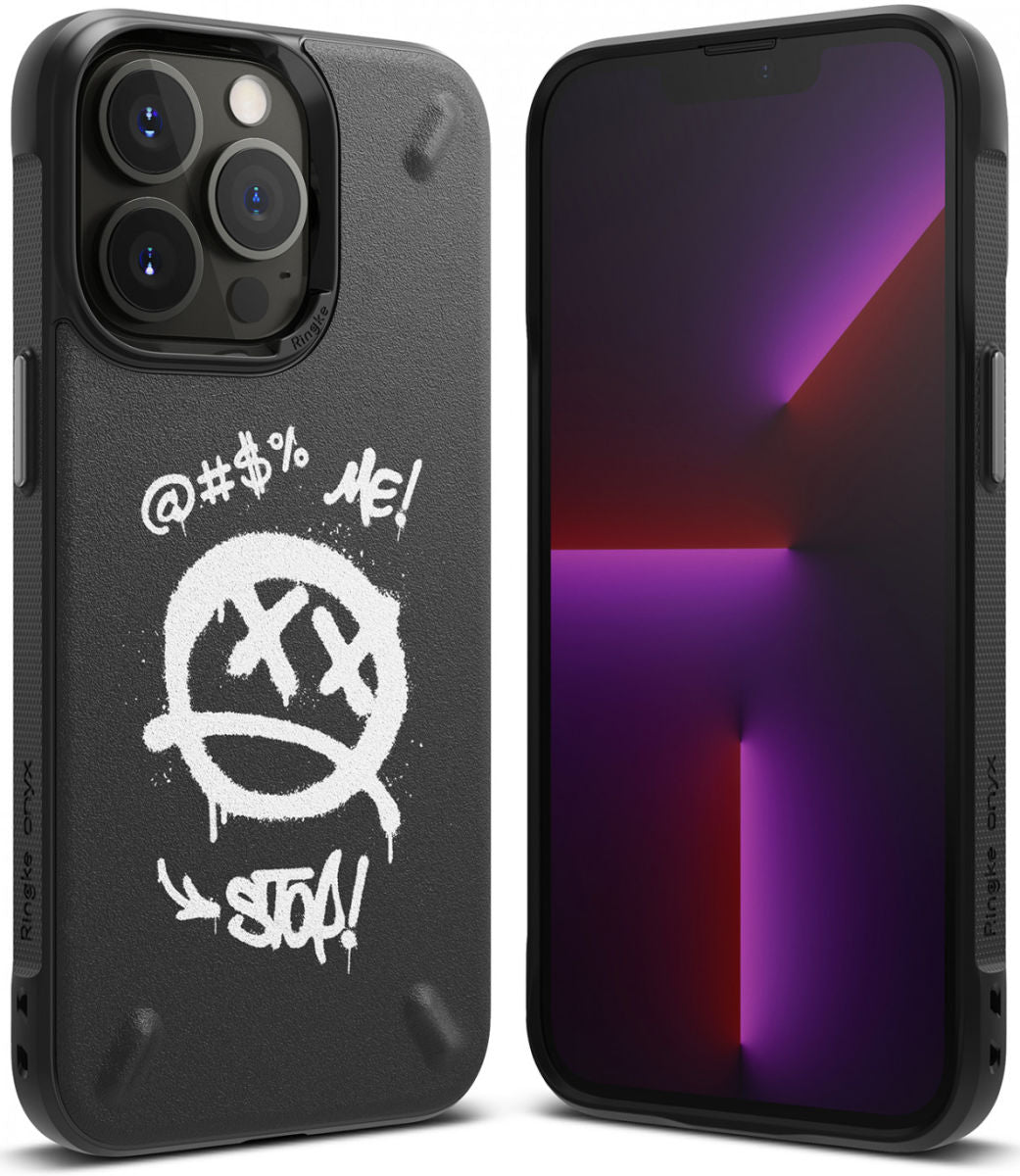 Ringke iPhone 13 Pro Onyx Durable TPU Case Θήκη Σιλικόνης - Design Graffiti - Black