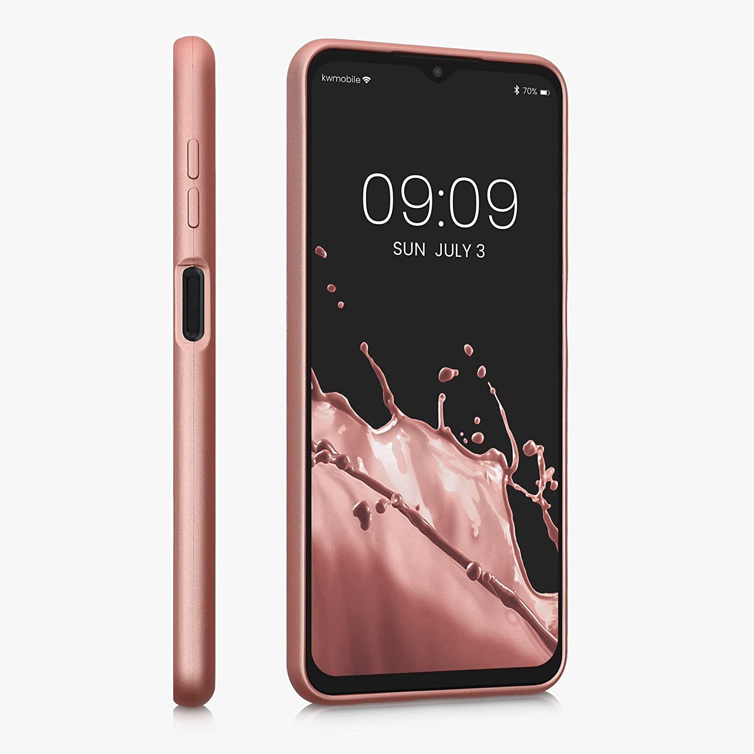 KW Samsung Galaxy A13 5G Θήκη Σιλικόνης TPU - Metallic Rose Gold - 59741.31