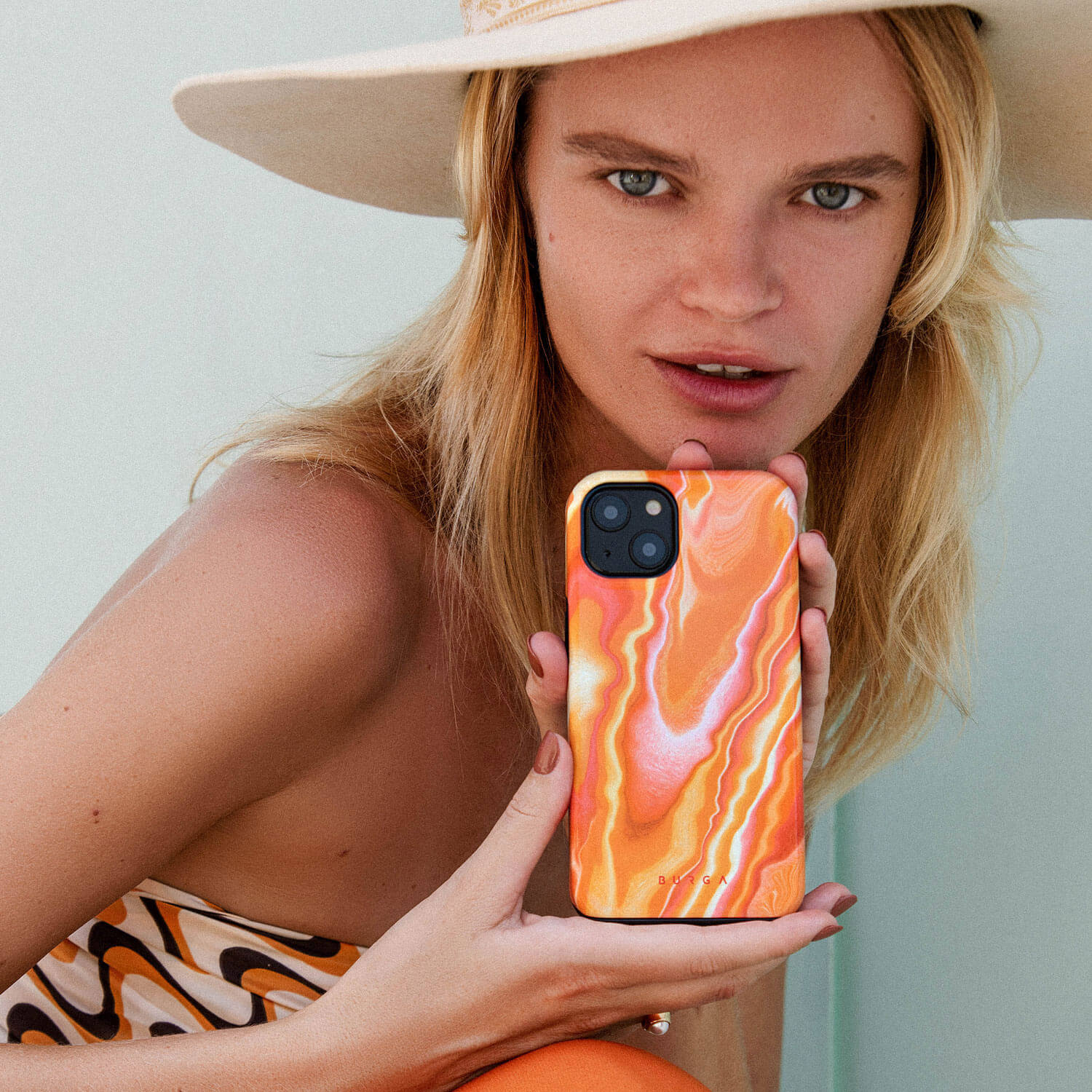 Burga Samsung Galaxy S22 Ultra Fashion Tough Σκληρή Θήκη - Retro Glow