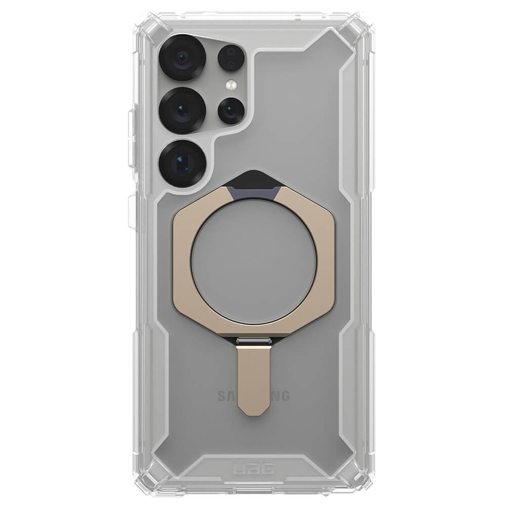 UAG Samsung Galaxy S25 Ultra Plasma XTE MagSafe Σκληρή Θήκη με Stand - Titanium / Διάφανη