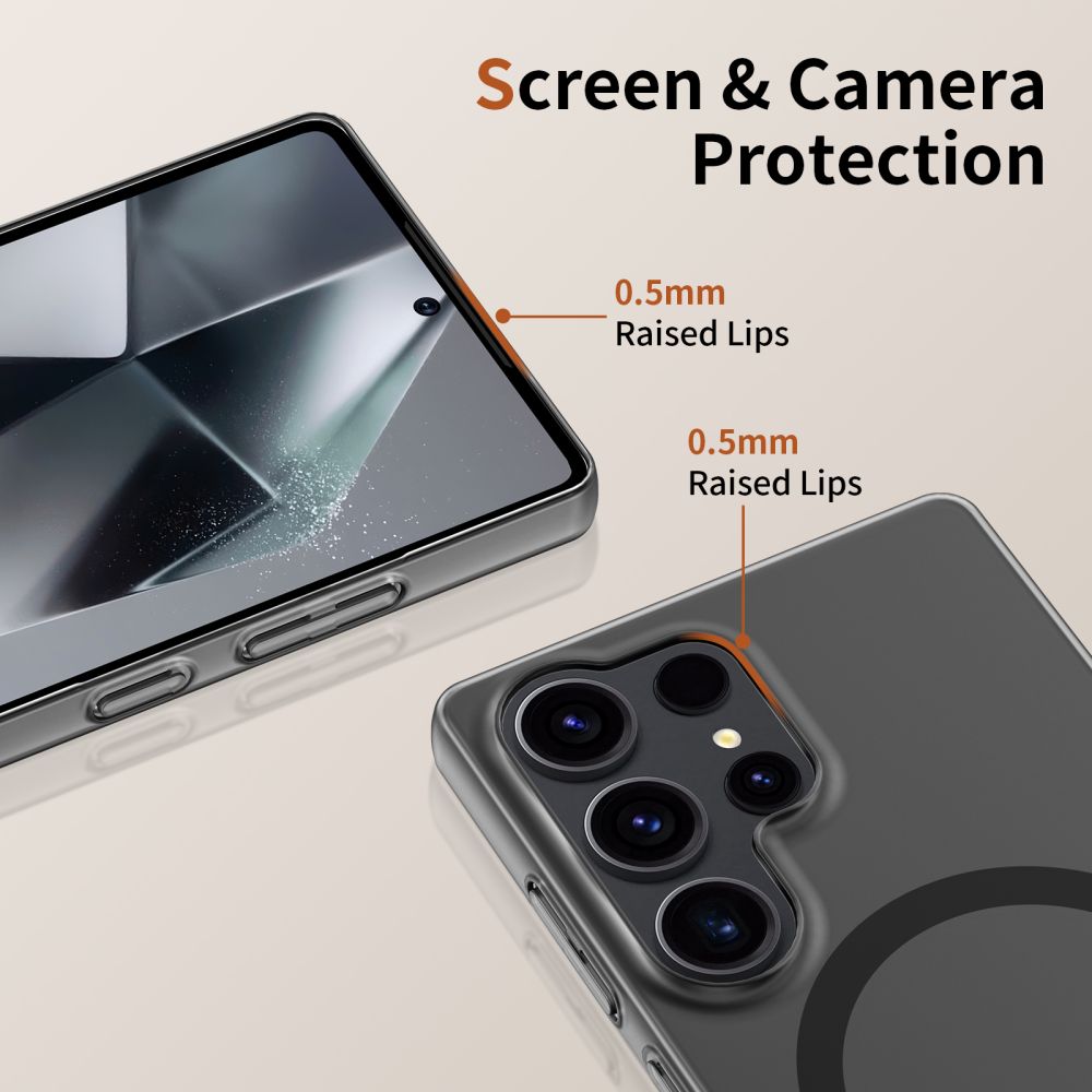 Tech-Protect Samsung Galaxy S25 Ultra MagSlim - Σκληρή Θήκη με MagSafe - Matte / Black