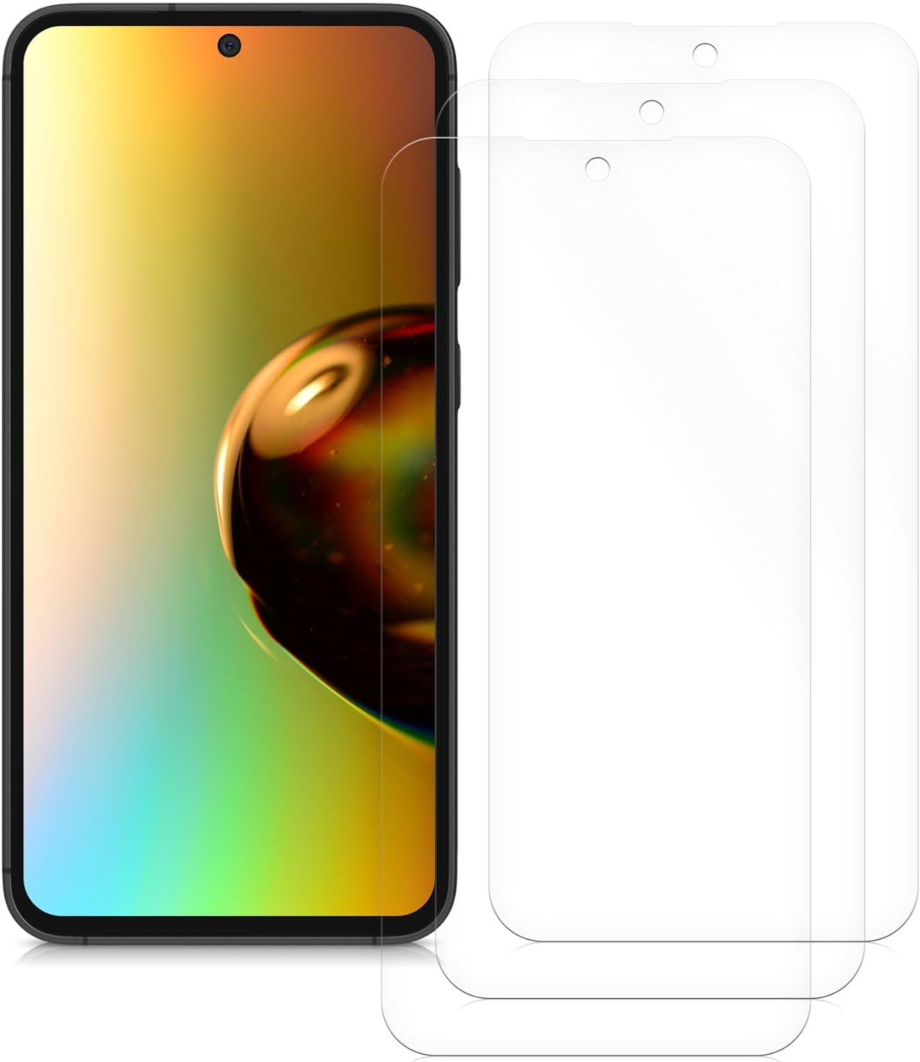 KW Samsung Galaxy S23 FE - Τρεις Μεμβράνες Προστασίας Οθόνης - Διάφανες - KWM000021LD001C