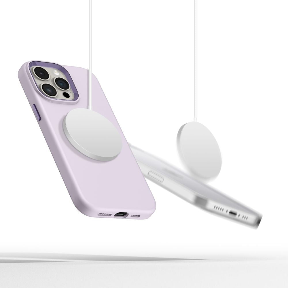 Tech-Protect iPhone 15 Pro Max Silicone Pure Θήκη Σιλικόνης TPU με MagSafe - Mauve