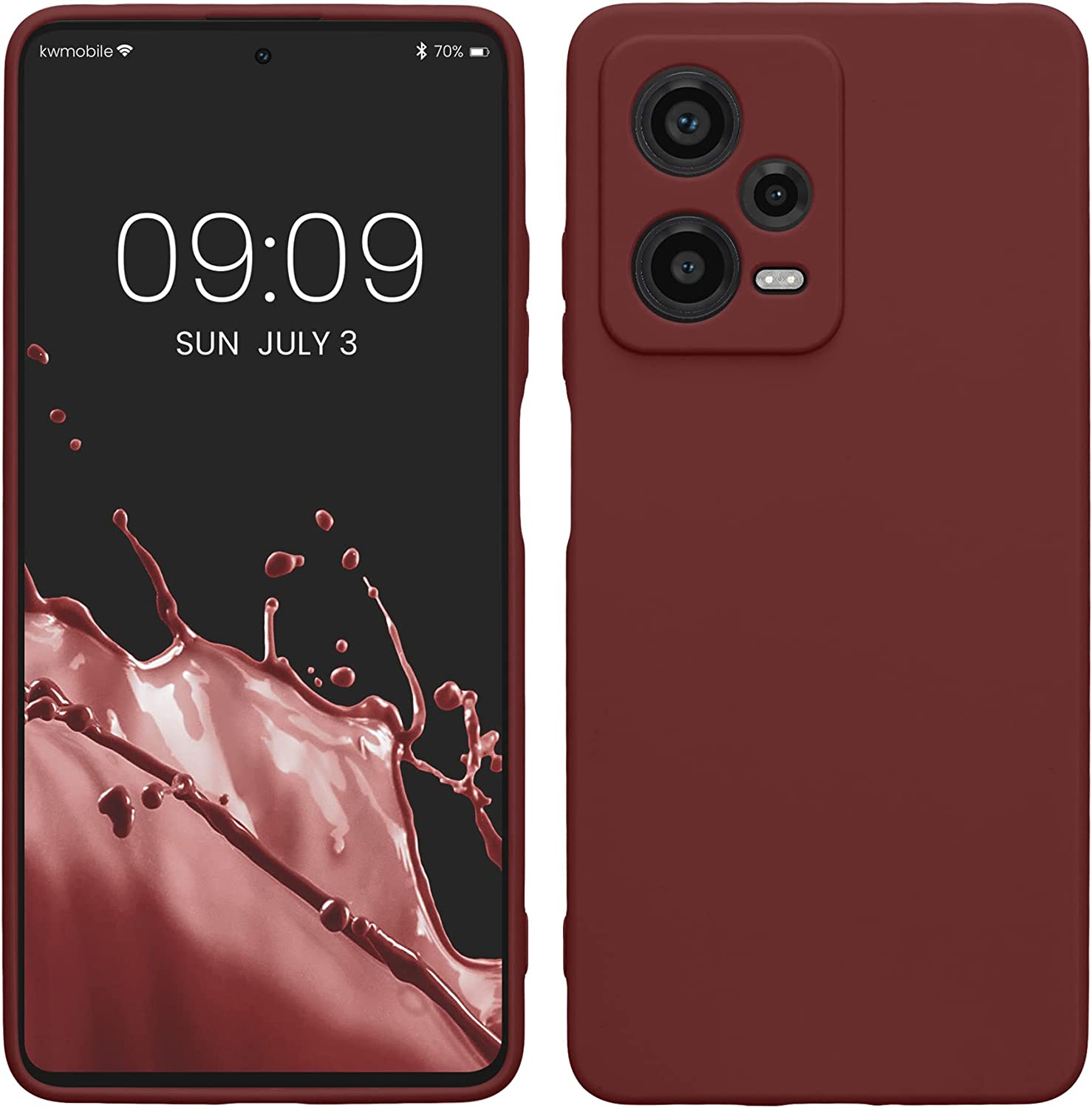 KW Xiaomi Redmi Note 12 Pro Θήκη Σιλικόνης TPU - Bordeaux Purple - 60685.187