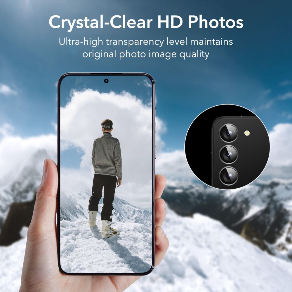 ESR Samsung Galaxy S23+ Screen Shield Σετ με 2 Tempered Glass Αντιχαρακτικά Γυαλιά Οθόνης και 2 Αντιχαρακτικά Γυαλιά για την Κάμερα 9H - Διάφανα
