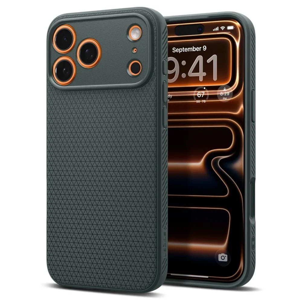 Spigen iPhone 17 Pro Max - Liquid Air - Θήκη Σιλικόνης - Abyss Green