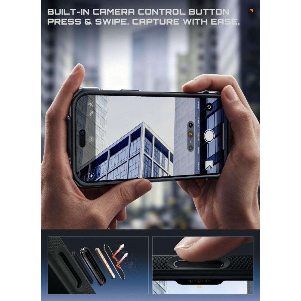 Supcase iPhone 18 Pro Max / iPhone 17 Pro Max - Σκληρή Θήκη με MagSafe και Stand - Aero Mag - Aramid Black