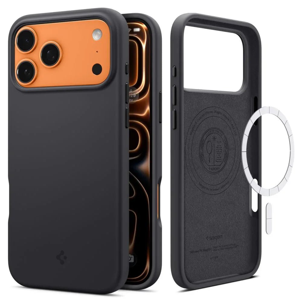 Spigen iPhone 17 Pro Max - Silicone Fit Mag - Θήκη Σιλικόνης με MagSafe - Black