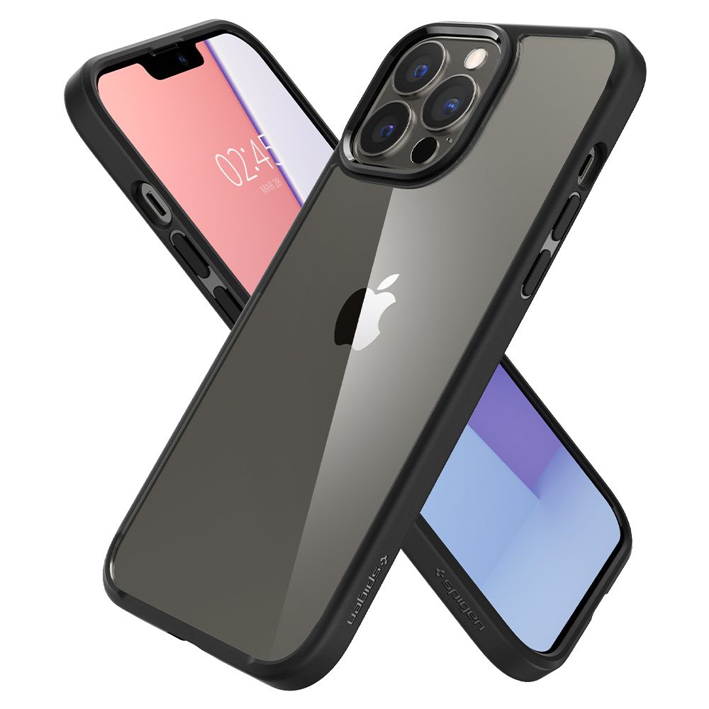 Spigen iPhone 13 Pro Max Ultra Hybrid Σκληρή Θήκη με Πλαίσιο Σιλικόνης - Matte Black