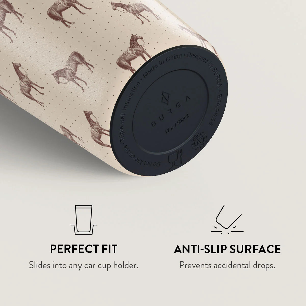 Burga Κούπα Θερμός από Ανοξείδωτο Ατσάλι - Flap Lid - 500ml - Wild West