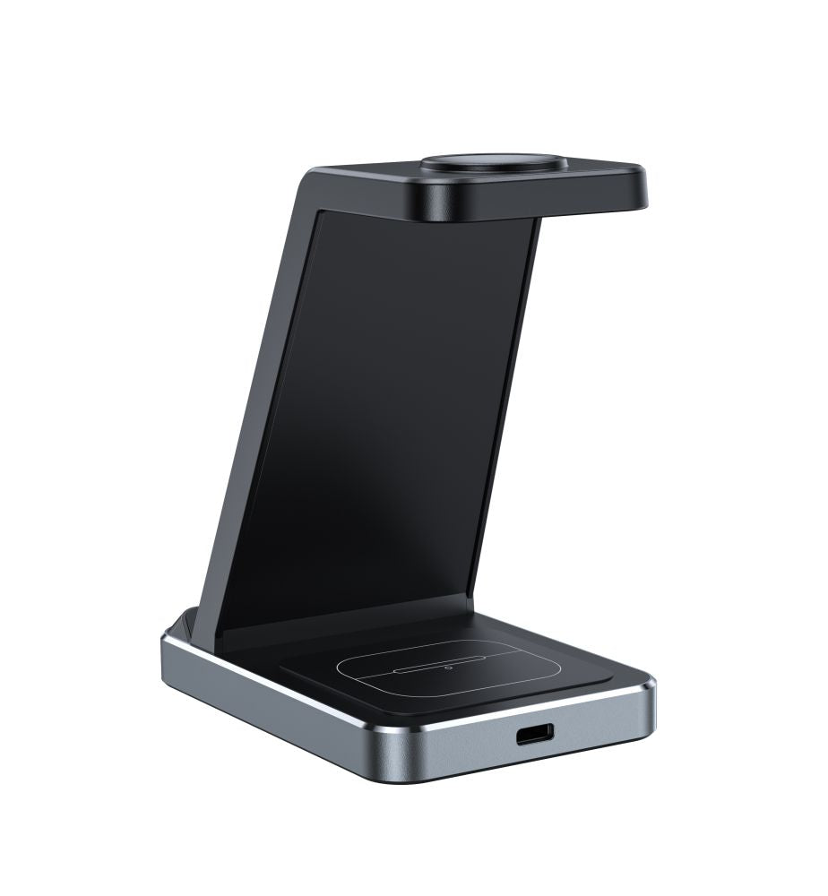 Tech - Protect QI15W - A26 3in1 Ασύρματος Φορτιστής για Smartphones, Apple Watch και Airpods / Samsung Galaxy Buds 15W - Black