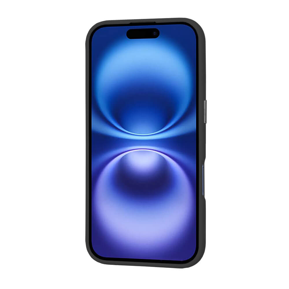 Techsuit iPhone 16 - HaloFrost Series MagSafe - Σκληρή Θήκη με Πλαίσιο Σιλικόνης - Black