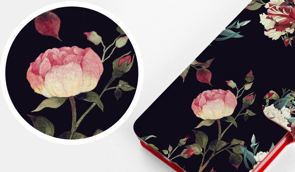 Mobiwear iPhone 14 Pro Θήκη Βιβλίο Slim Flip - Design Bouquet of Roses - VD11P