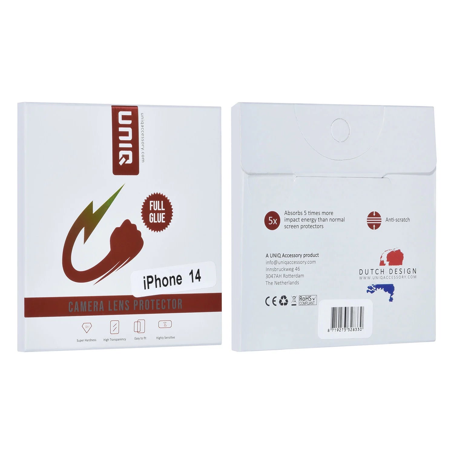 Tuniq iPhone 14 - Προστασία Κάμερας - Αντιχαρακτικό Γυαλί - Διάφανο