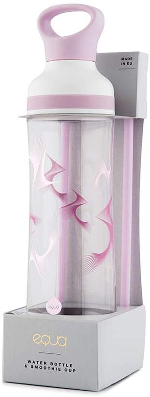 Equa Flow Bounce 2in1 Πλαστικό Μπουκάλι Νερού BPA Free - 800ml - Pink / Διάφανο