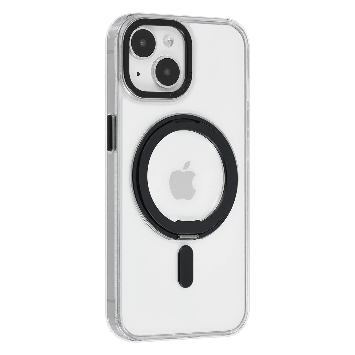 Tuniq iPhone 15 - Σκληρή MagSafe Θήκη με Περιστρεφόμενο Δαχτυλίδι Συγκράτησης - Διάφανη / Μαύρη