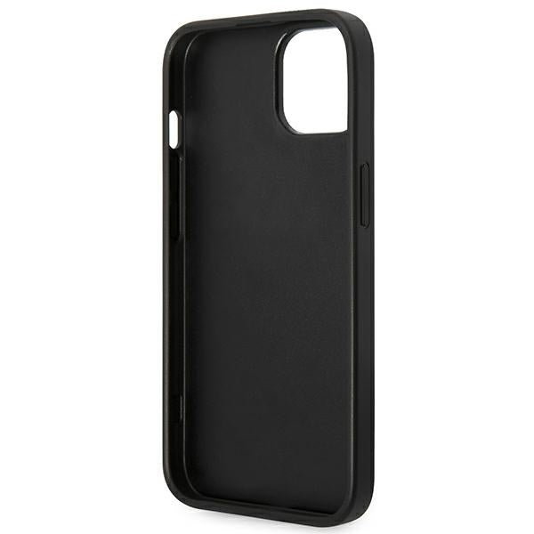 Guess iPhone 14 4G Saffiano Θήκη με Επένδυση Συνθετικού Δέρματος - Grey - GUHCP14SG4GFGR
