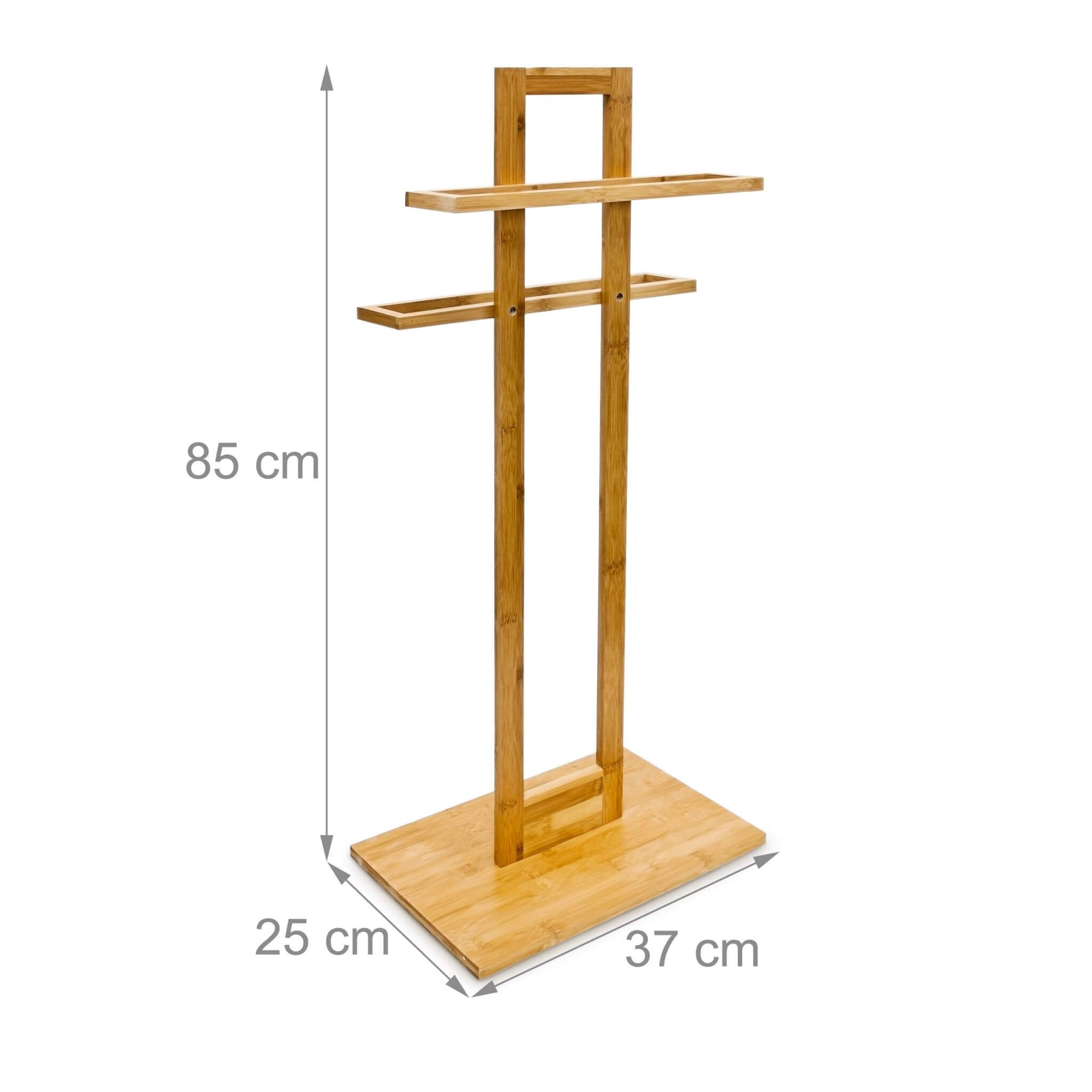 Relaxdays Κρεμάστρα για Πετσέτες από Μπαμπού - Natural - 4052025130831