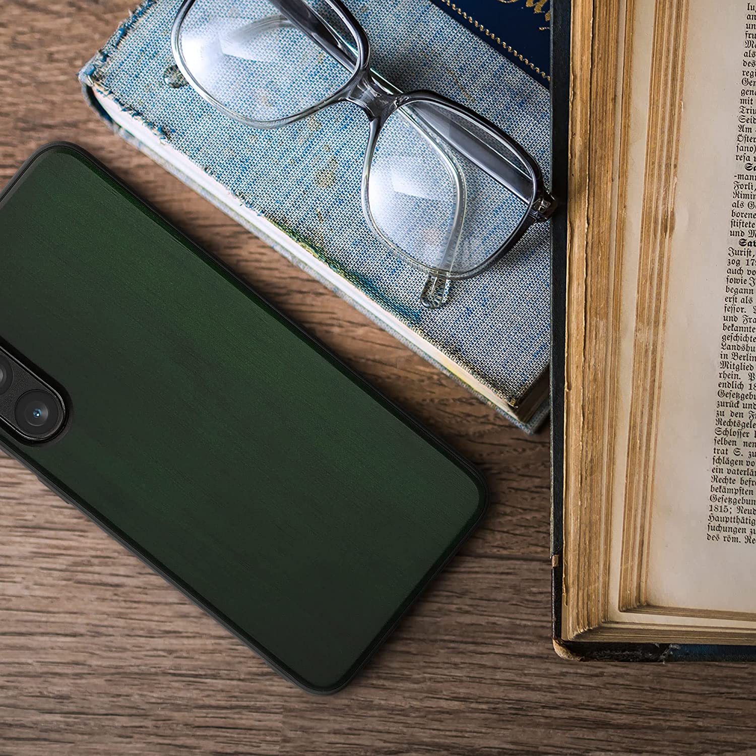 KW Samsung Galaxy S23+ Θήκη από Φυσικό Ξύλο - Dark Green - 60295.80