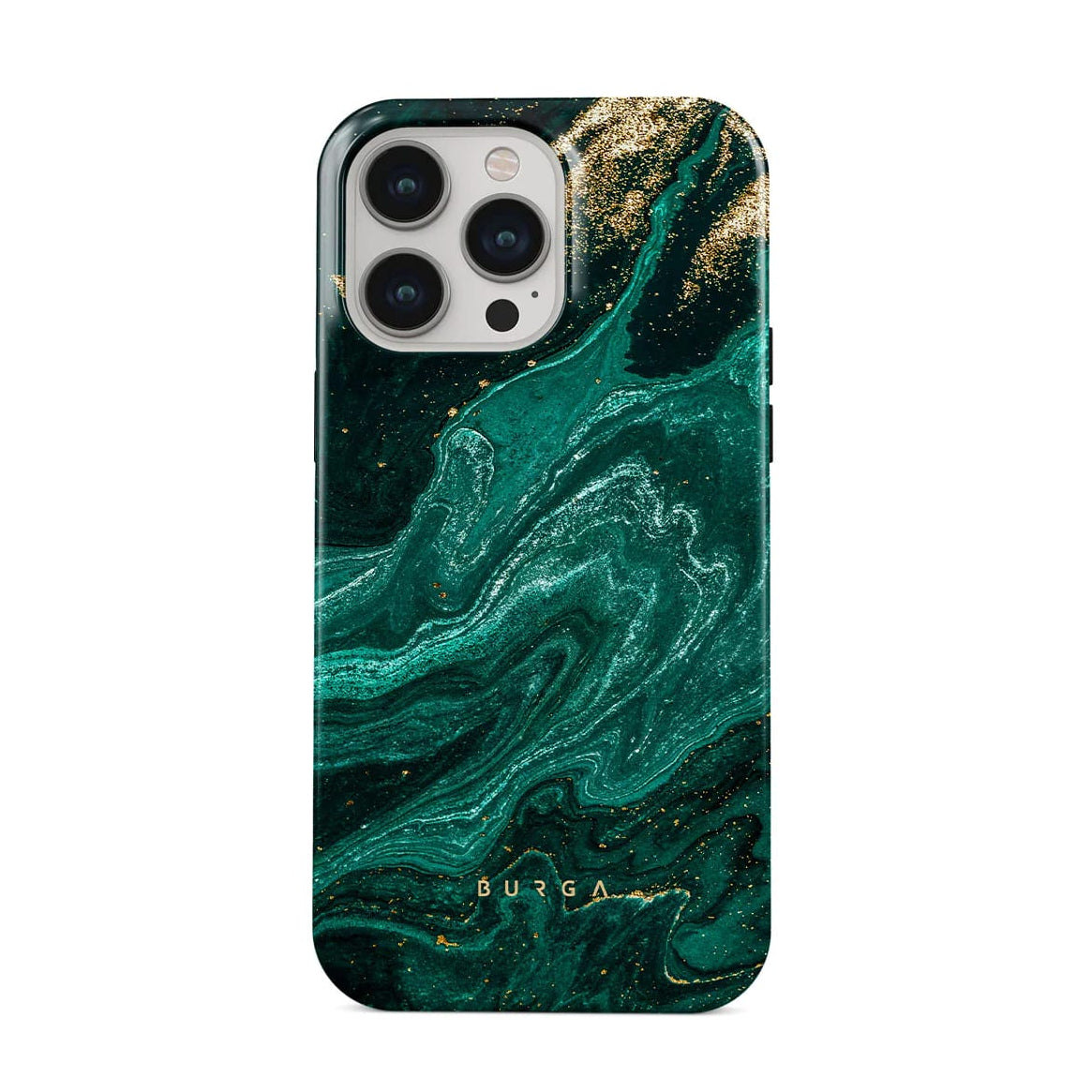 Burga iPhone 15 Pro Fashion Tough MagSafe Σκληρή Θήκη με MagSafe - Emerald Pool