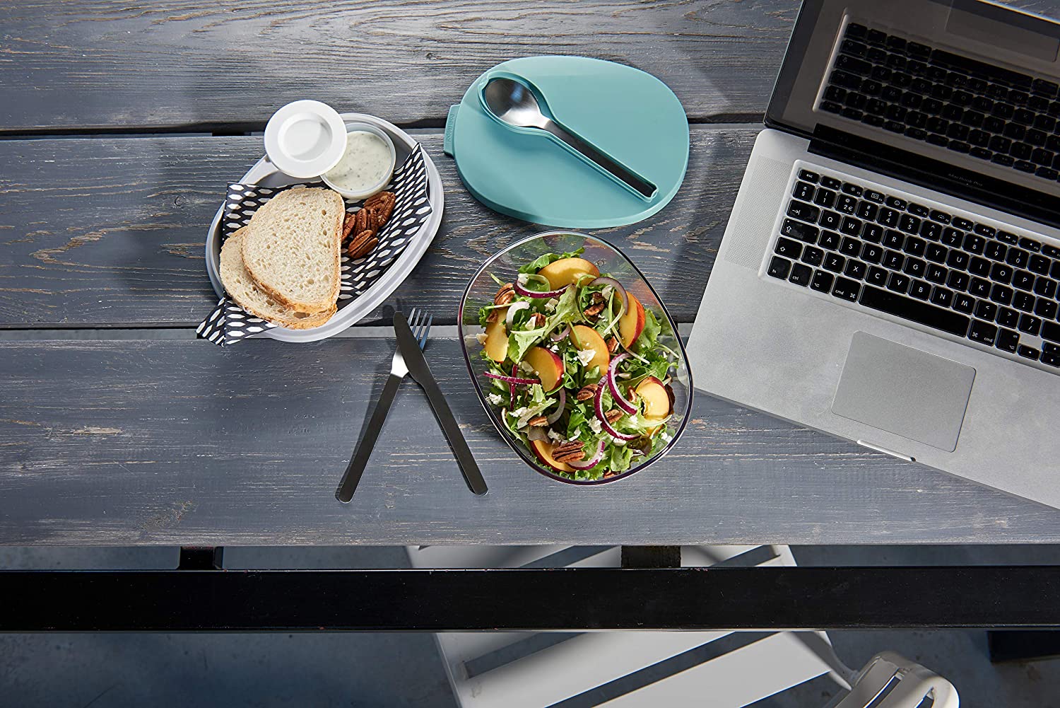 Mepal Cutlery Ellipse Σετ Μαχαιροπήρουνων - Σετ 3 Τεμαχίων - BPA FREE - Nordic Blue