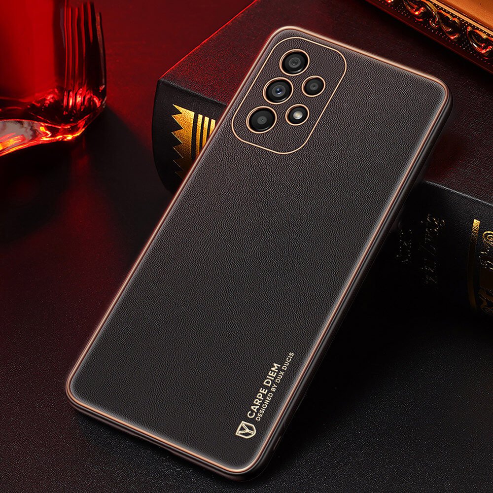 Dux Ducis Samsung Galaxy A53 5G Yolo Elegant Series Θήκη με Επένδυση Συνθετικού Δέρματος - Black