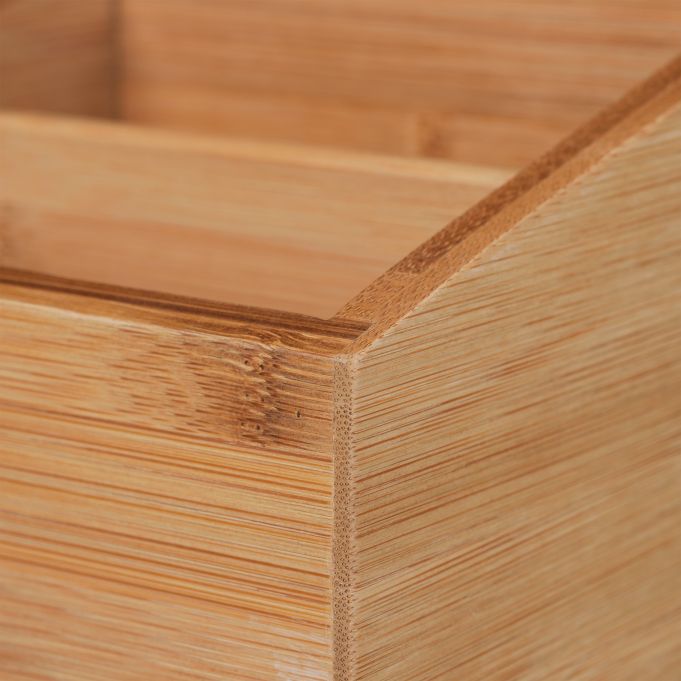 Relaxdays Κουτί Αποθήκευσης από Bamboo - Natural - 4052025246020
