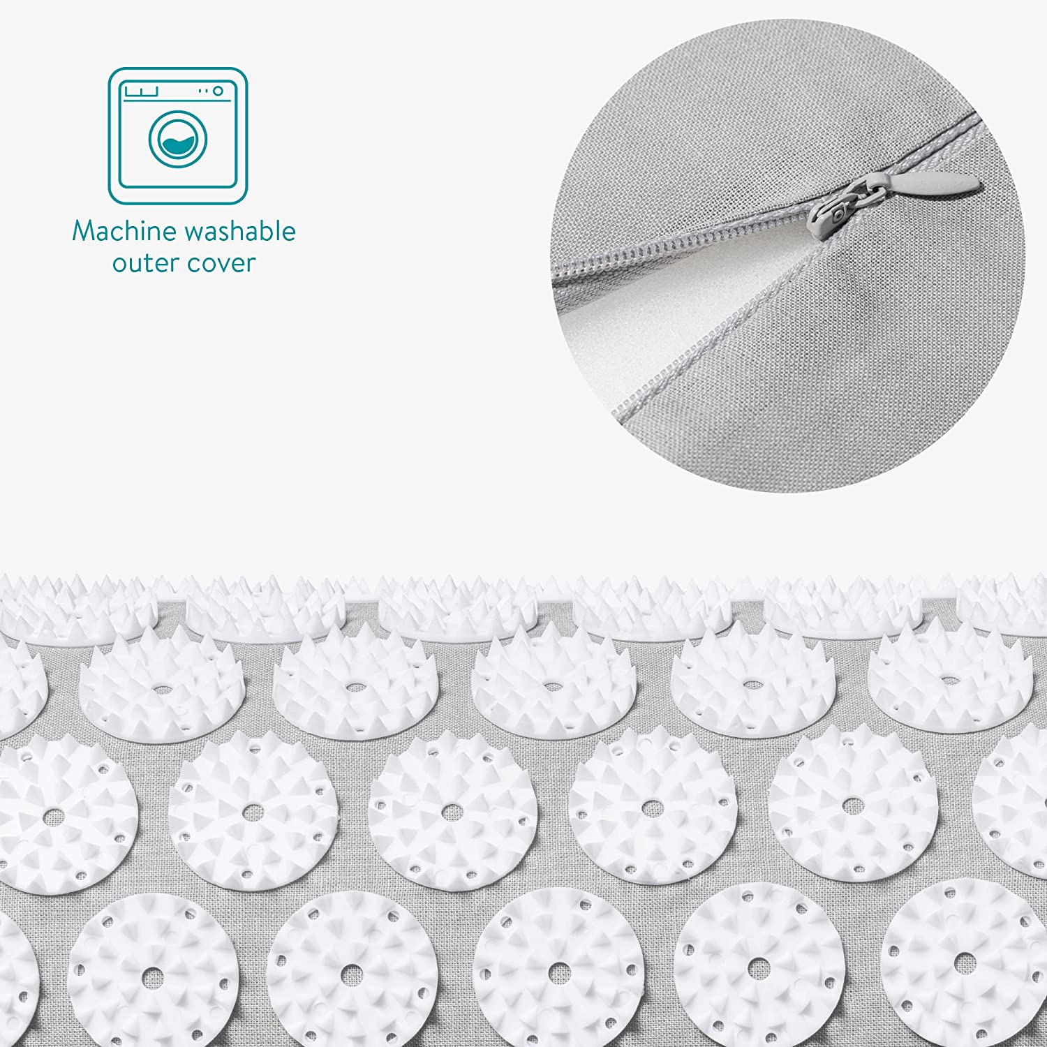 Navaris Μαξιλάρι Μασάζ - Grey - 54438.01