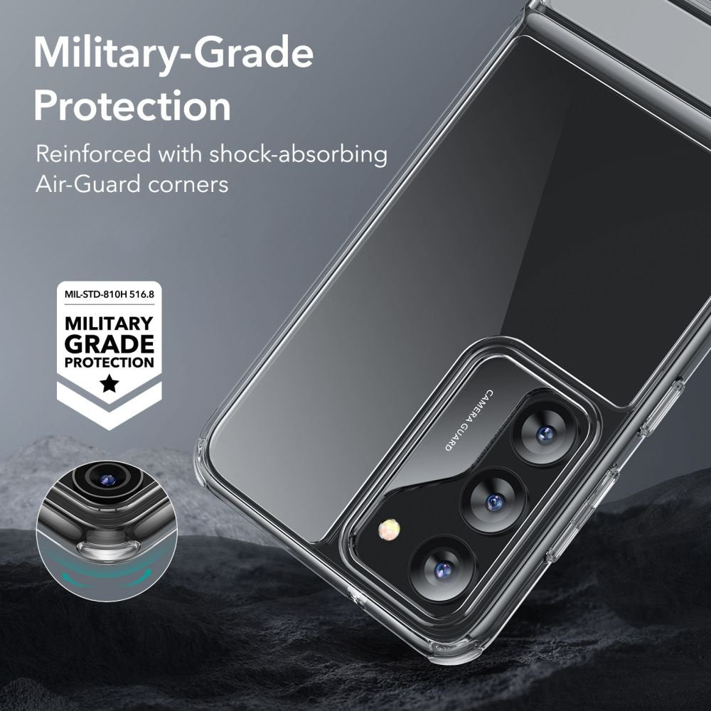 ESR Samsung Galaxy S23 Air Shield Boost Σκληρή Θήκη με Πλαίσιο Σιλικόνης και Stand - Διάφανη