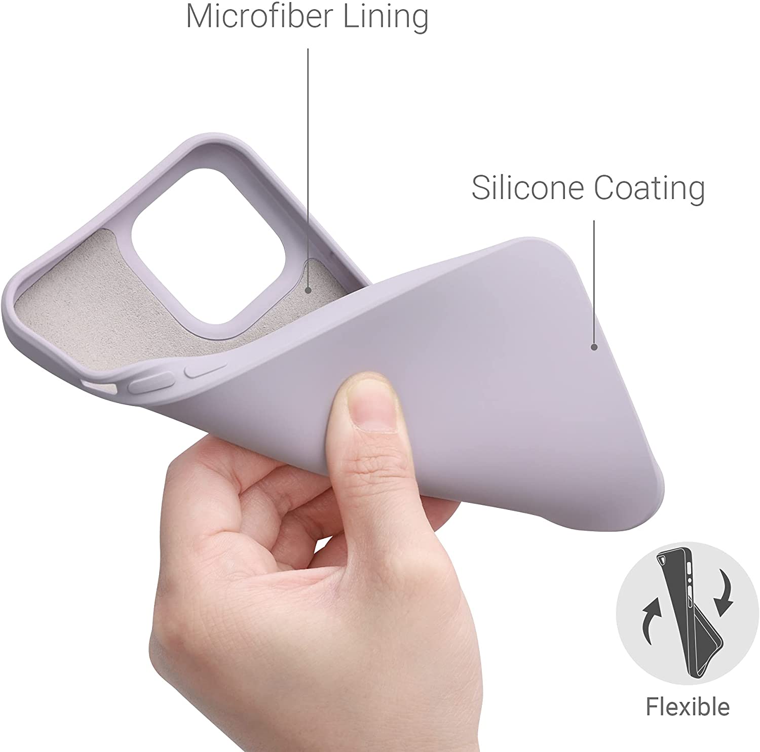 KW iPhone 12 Pro Max Θήκη Σιλικόνης Rubberized TPU - Dream of Cotton - 52714.192