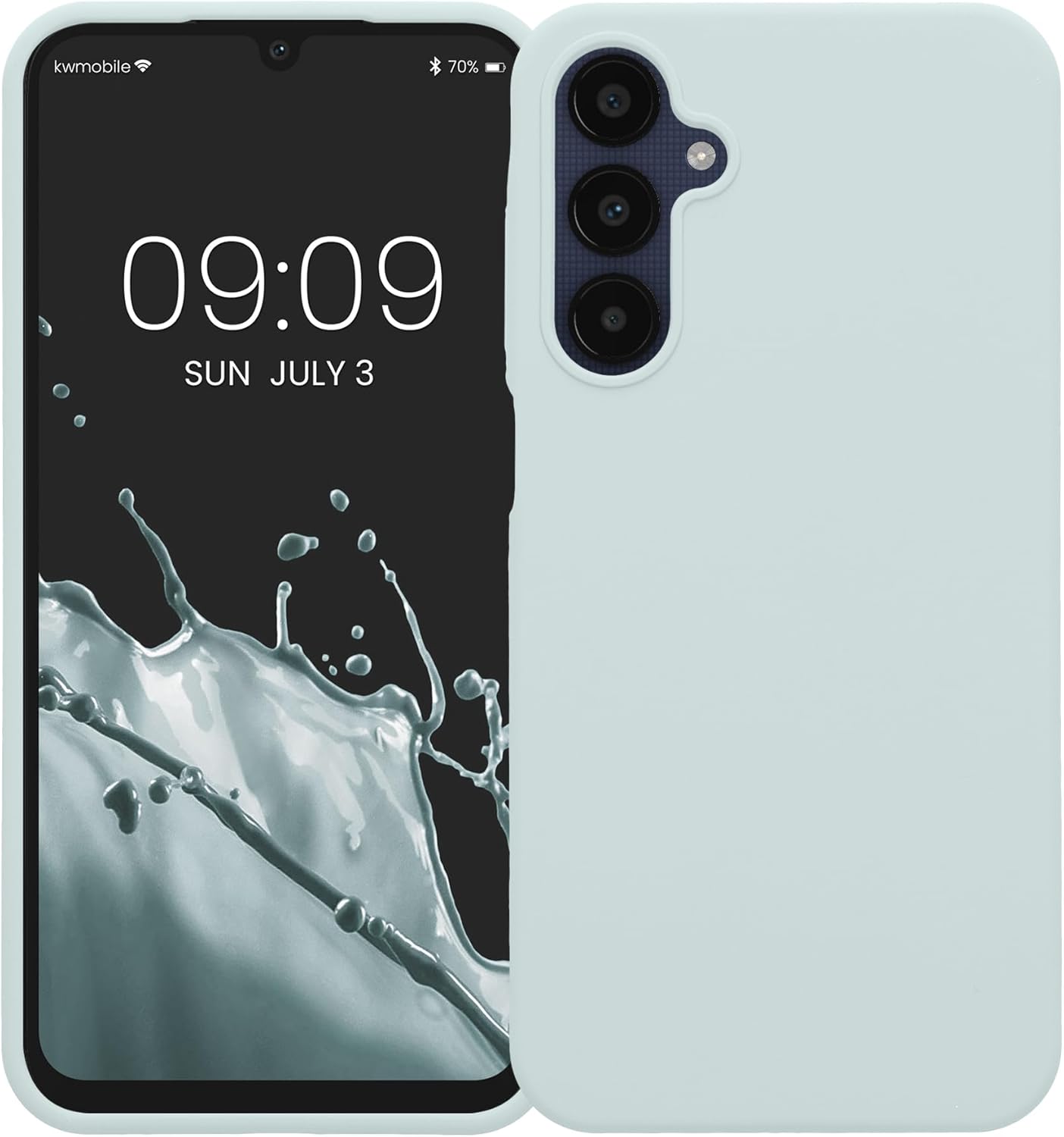 KW Samsung Galaxy A25 5G Θήκη Σιλικόνης Rubberized TPU - Cool Mint