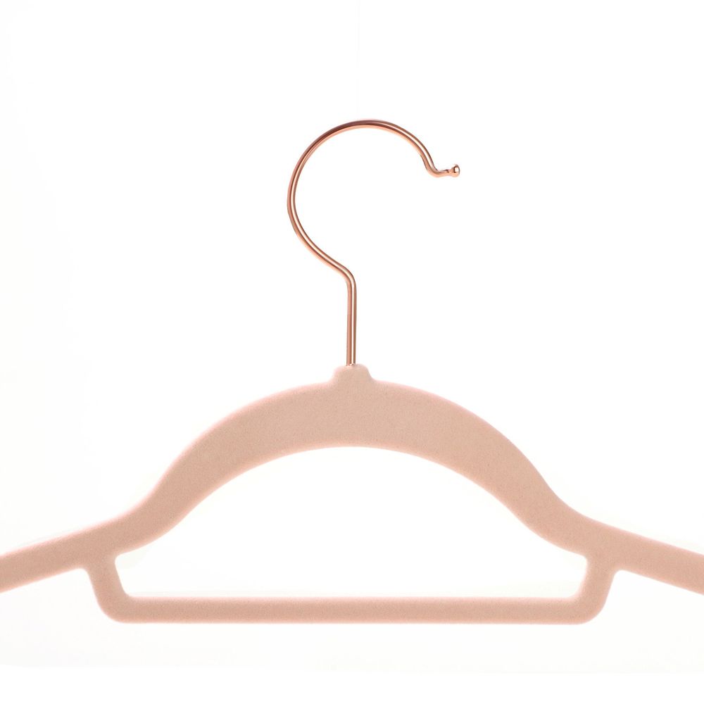Songmics Σετ με 30 Βελούδινες Κρεμάστρες Ρούχων - Rose Gold / Light Pink - CRF21PK30