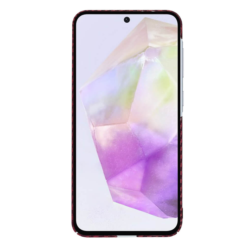 Techsuit Samsung Galaxy A36 5G Σκληρή Θήκη Carbonite FiberShell - Red