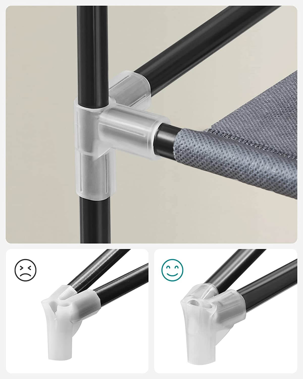 Songmics Παπουτσοθήκη με 10 Ράφια - Grey - RXJ10G