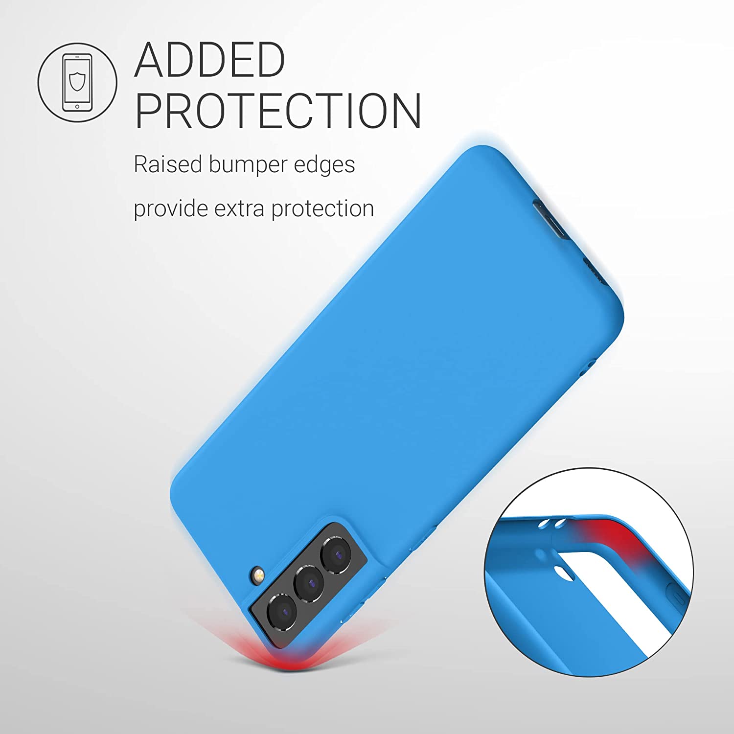 KW Samsung Galaxy S21 Θήκη Σιλικόνης TPU - Blue Temptation - 54055.157