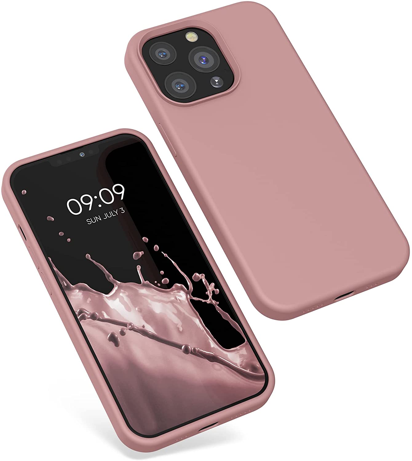 KW iPhone 13 Pro Θήκη Σιλικόνης Rubberized TPU - Rose Tan - 55880.193