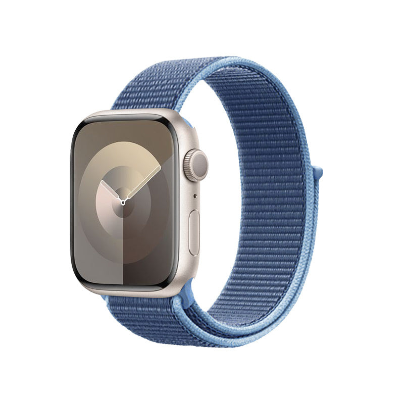 Crong Λουράκι Apple Watch 4/5/6/7/8/9/10/11 - SE (1/2/3) - ULTRA (1/2/3) - 44/45/46/49mm από Νάιλον - Nylon - Ocean Blue