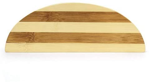 Relaxdays Σετ με 4 Σανίδες Κοπής από Μπαμπού με Βάση - Brown / Light Brown - 4052025188764