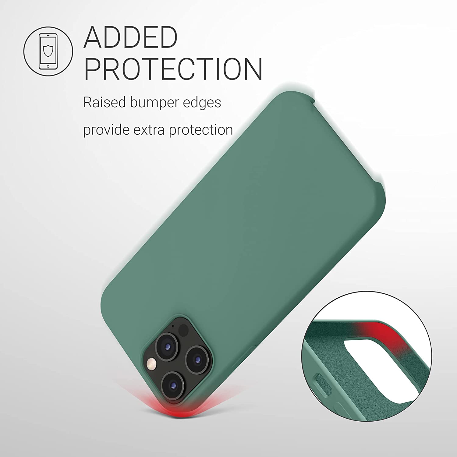 KW iPhone 12 Pro Max Θήκη Σιλικόνης Rubber TPU - Forest Green - 52644.166